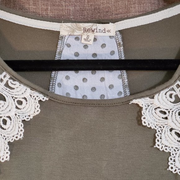 Polkadots & Lace Top - Picture 3 of 6